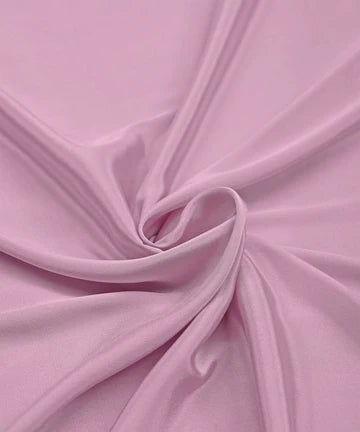 Lavender Plain Dyed Natural Crepe Fabric
