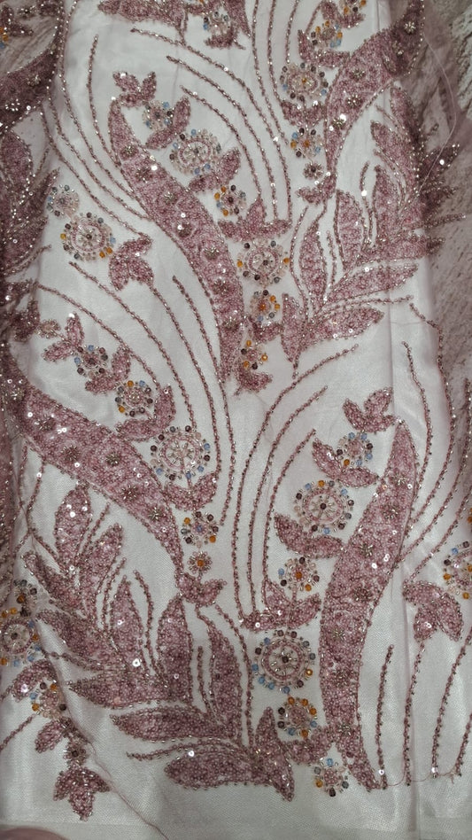 Violet color Hand work with multi colors Crystal