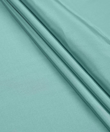 Aquamarine Plain Dyed Natural Crepe Fabric
