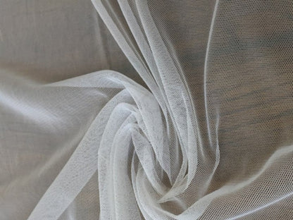 White Dyeable Soft Net Fabric
